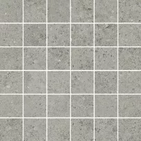Mozaiek tegel - Tilorex Bel-Air Light grey Mat - 30x30 cm - Gerectificeerd - Glas - 8 mm dik - VTX60611