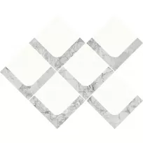 Mozaiek tegel - Tilorex Testas Grey Zacht glanzend - 30x35 cm - Gerectificeerd - Keramisch - 9 mm dik - VTX61308
