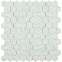 Mozaiek tegels By Goof mozaiek hexagon statuario 3,5x3,5cm 5 mm dik
