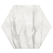 Vloertegel en wandtegel - Hexagon Roma Statuario mat 21,6x25 - 9 mm dik