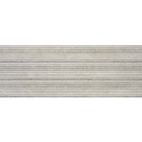 Wandtegel - Glamstone light Grey relieve Wandtegel - 33,3x90 - gerectificeerd - 10 mm dik