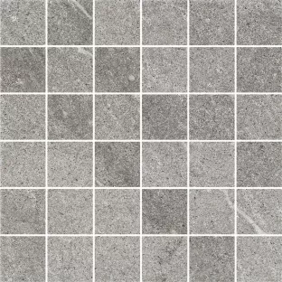 Mosaic tile - Tilorex Palo Grey Mat - 30x30 cm (5/5) - Rectified - Ceramic - 9,3 mm thick - VTX60239