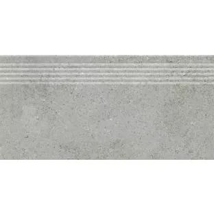 Ceramic stair tile - Tilorex Bel-Air Light grey Mat - 30x60 cm - Rectified - Ceramic - 8 mm thick - VTX60619