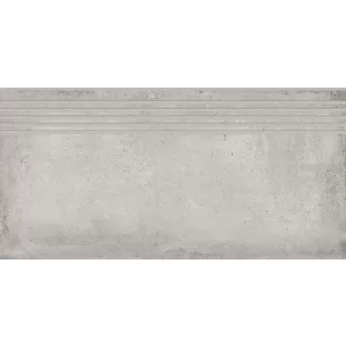 Ceramic stair tile - Tilorex Faro Light grey Mat - 30x60 cm - Rectified - Ceramic - 9,3 mm thick - VTX60470