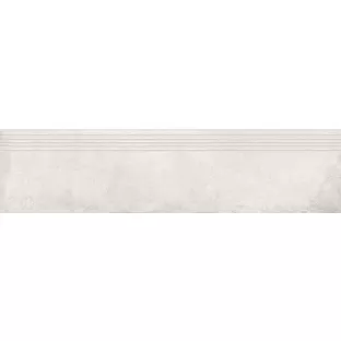 Ceramic stair tile - Tilorex Faro White Mat - 30x120 cm - Rectified - Ceramic - 9,3 mm thick - VTX60467