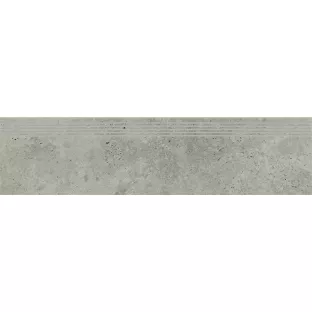 Ceramic stair tile - Tilorex Panura Light Grey - 30x120 cm - Rectified - Ceramic - 8 mm thick - VTX61210