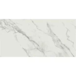 Floor and wall tile - Tilorex Calacatta marmer white Mat - 60x120 cm - Rectified - Ceramic - 8 mm thick - VTX60281
