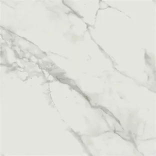 Floor and wall tile - Tilorex Calacatta marmer white Polished - 80x80 cm - Rectified - Glas - 8 mm thick - VTX60285