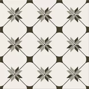 Floor and wall tile - Tilorex Casalotti Flower Mat - 30x30 cm - Not Rectified - Ceramic - 8 mm thick - VTX60779