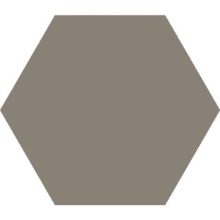 Floor tile and Wall tile - Hexagon Timeless Taupe mat - 15x17 cm - 9 mm thick