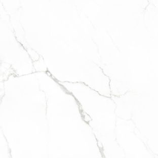 Floor tile and Wall tile - Statuario glans - 75x75 cm - rectified edges - 10 mm thick