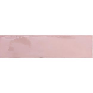 Wall tile - Colonial Pink glans - 7,5x30 cm - 9 mm thick