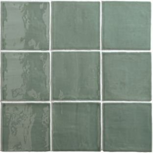 Wall tile - Oud Hollandse whitejes Jade - 13x13 cm - 10mm thick
