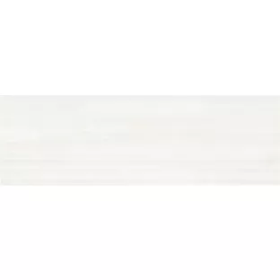 Decor tegel - Tilorex Boavista White round Zacht glanzend - 25x75 cm - Gerectificeerd - Keramisch - 10,5 mm dik - VTX60516