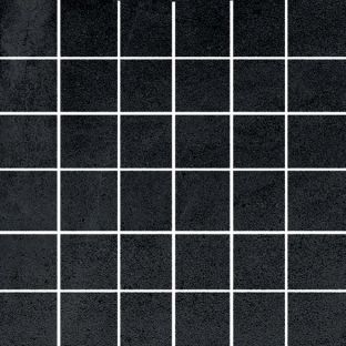 Keramische vloertegels - Advance Black 5x5 Mozaiek 10mm dik