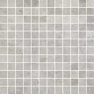 Mozaiek tegel - Tilorex Faro Light grey Mat - 30x30 cm (2.5 x 2.5) - Gerectificeerd - Keramisch - 9,3 mm dik - VTX60455