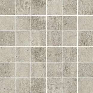 Mozaiek tegel - Tilorex Neudorf Light grey Mat - 30x30 cm - Gerectificeerd - Metall - 8 mm dik - VTX60685