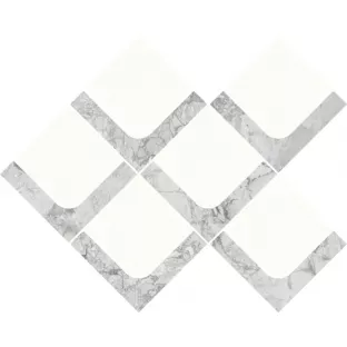 Mozaiek tegel - Tilorex Testas Grey Zacht glanzend - 30x35 cm - Gerectificeerd - Keramisch - 9 mm dik - VTX61308