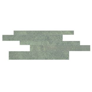 Mozaiek tegels Impact Ash brick stroken op net van - 29,5x60 cm - gerectificeerd - 8 mm dik