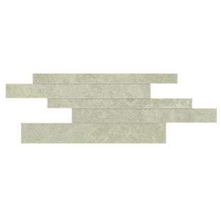 Mozaiek tegels Impact Clay brick stroken op net van - 29,5x60 cm - gerectificeerd - 8 mm dik