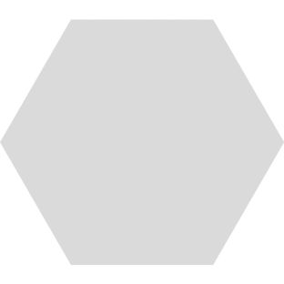 Vloertegel en wandtegel - Hexagon Timeless Pearl mat - 15x17 cm - 9 mm dik