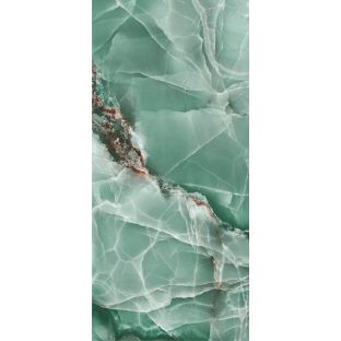 Vloertegel en wandtegel - Onyx Turquoise polished - 120x260 cm - gerectificeerd - 9 mm dik