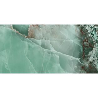 Vloertegel en wandtegel - Onyx Turquoise polished - 60x120 cm - gerectificeerd - 9 mm dik