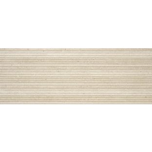 Wandtegel - Glamstone light Beige relieve Wandtegel - 33,3x90 - gerectificeerd - 10 mm dik