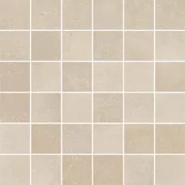 Mosaic tile - Tilorex Castello Beige Mat - 30x30 cm (6x6) - Rectified - Ceramic - 9,3 mm thick - VTX61401