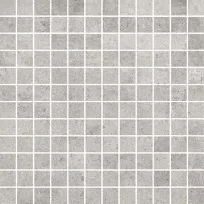 Mosaic tile - Tilorex Faro Light grey Mat - 30x30 cm (2.5 x 2.5) - Rectified - Ceramic - 9,3 mm thick - VTX60455