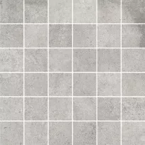 Mosaic tile - Tilorex Faro Light grey Mat - 30x30 cm (5 x 5) - Rectified - Ceramic - 9,3 mm thick - VTX60450