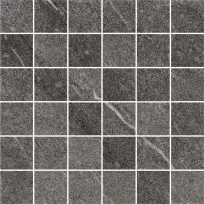 Mosaic tile - Tilorex Palo Dark grey Mat - 30x30 cm (5/5) - Rectified - Ceramic - 9,3 mm thick - VTX60238