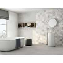 Wall tile - Arkety Silver - 30x60 cm - rectified edges - 10 mm thick