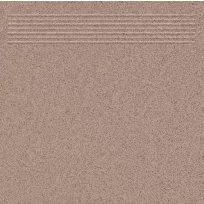 Ceramic stair tile - Tilorex Bouffay Brown streep Mat - 30x30 cm - Not Rectified - Ceramic - 6,5 mm thick - VTX61150