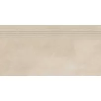Ceramic stair tile - Tilorex Castello Beige Mat - 30x60 cm - Rectified - Ceramic - 9,3 mm thick - VTX61417