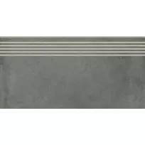 Ceramic stair tile - Tilorex Graca Grey - 30x120 cm - Rectified - Ceramic - 8 mm thick - VTX60541