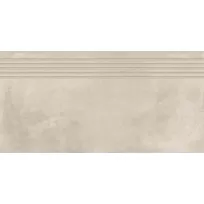 Ceramic stair tile - Tilorex Graca White - 30x120 cm - Rectified - Ceramic - 8 mm thick - VTX60538