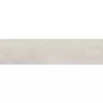 Ceramic stair tile - Tilorex Neudorf White Mat - 30x120 cm - Rectified - Ceramic - 8 mm thick - VTX60694