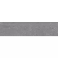 Ceramic stair tile - Tilorex Pablo Grey Mat - 30x120 cm - Rectified - Ceramic - 93 mm thick - VTX60346