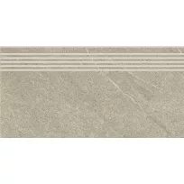 Ceramic stair tile - Tilorex Palo Beige Mat - 30x60 cm - Rectified - Ceramic - 9,3 mm thick - VTX60253