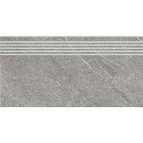 Ceramic stair tile - Tilorex Palo Grey Mat - 30x60 cm - Rectified - Ceramic - 9,3 mm thick - VTX60255