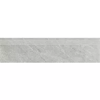 Ceramic stair tile - Tilorex Palo Light grey Mat - 30x120 cm - Rectified - Ceramic - 9,3 mm thick - VTX60252