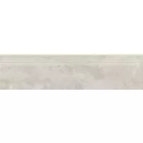 Ceramic stair tile - Tilorex Picanello White Mat - 30x120 cm - Rectified - Ceramic - 8 mm thick - VTX61134