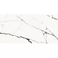 Floor and wall tile - Tilorex Santo António White Polished - 60x120 cm - Rectified - Ceramic - 8 mm thick - VTX60502