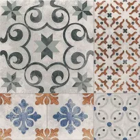 Floor and wall tile - Tilorex Villanova Multi star Satin - 40x40 cm - Not Rectified - Ceramic - 8 mm thick - VTX61051