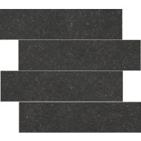 Floor tile and Wall tile - Belgium Pierre Black - 14,8x60 cm - rectified edges - 10 mm thick