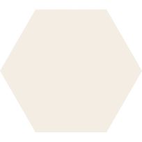 Floor tile and Wall tile - Hexagon Timeless ivoor mat - 15x17 cm - 9 mm thick