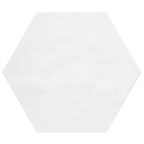 Floor tile and Wall tile - Hexagon Vodevil White - 17,5x17,5 cm - 9 mm thick