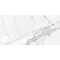 Floor tile and Wall tile - Statuario mat - 60x120 cm - rectified edges - 10 mm thick