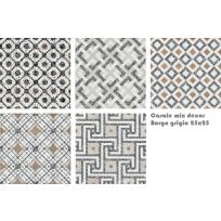 Floor tile and Wall tile - Terrazzo tegels Casale Borgo grigio - 25x25 cm mix - 14 mm thick